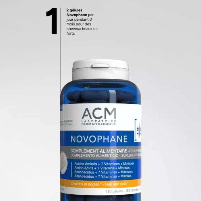 acm-acm-novophane-complement-alimentaire-180-gelules-complements-cheveux-et-ongles.jpg ACM NOVOPHANE COMPLEMENT ALIMENTAIRE 180 GELULES – Image 1