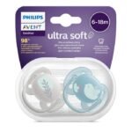 AVENT SUCETTE ORTHODONTIQUE ULTRA SOFT 6 A 18 MOIS BOY