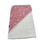 BAMBIDOU CAPE DE BAIN GAZE DE COTON ROSE