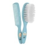 BETER MINICURE BROSSE ET PEIGNE POUR BEBE EXTRA SOFT BLEU BETER 0004