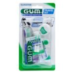 GUM KIT VOYAGE BROSSE A DENTS+ FIL DENTAIRE+DENTIFRICE REF 156