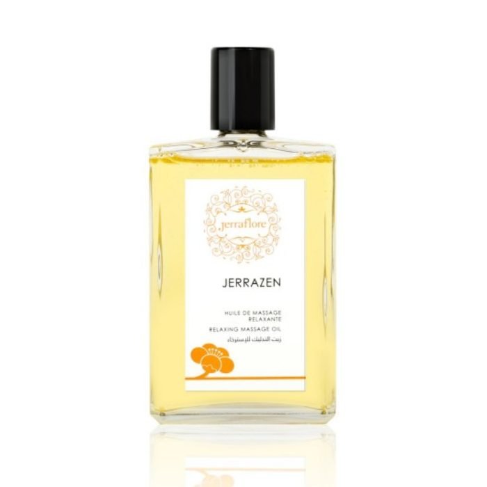 jerraflore-jerraflore-jerrazen-huile-de-massage-relaxante-100-ml-en-verre-produits-bio-visage-et-corps.jpg JERRAFLORE JERRAZEN HUILE DE MASSAGE RELAXANTE 100 ML EN VERRE – Image 1