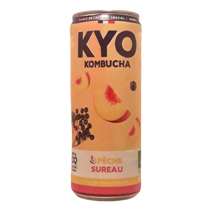 kyo-kombucha-kyo-kombucha-canette-sureau-peche-330-ml-the-tisanes-et-infusions.jpg KYO KOMBUCHA CANETTE SUREAU PECHE 330 ML – Image 1