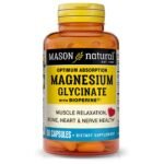 MASON NATURAL OPTIMUM ABSORPTION MAGNESIUM GLYCINATE WITHE BIOPERINE 60 CAPSULES