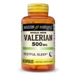 MASON NATURAL WHOLE HERB VALERIAN 500 MG 60 CAPSULES