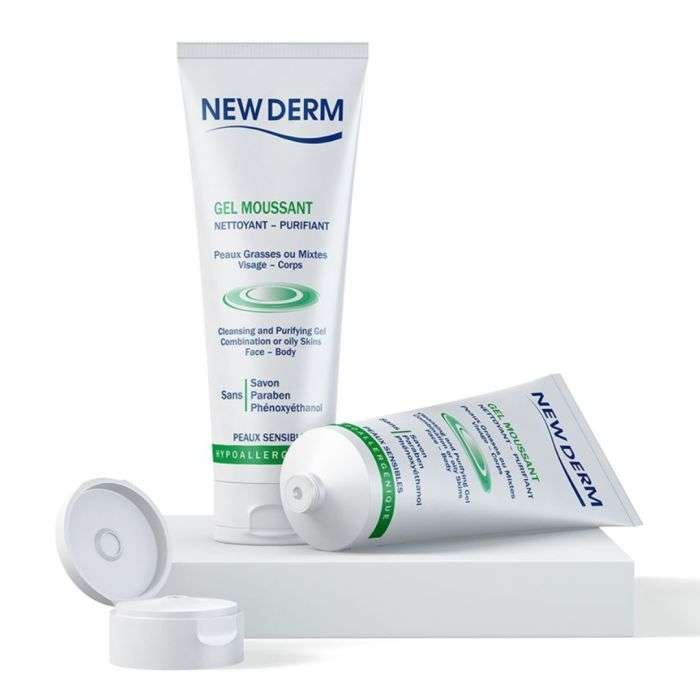 new-derm-new-derm-gel-moussant-purifiant-250-ml-soins-anti-imperfections.jpg NEW DERM GEL MOUSSANT PURIFIANT 250 ML – Image 1