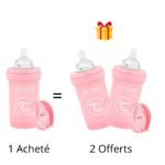TWISTSHAKE OFFRE 1 BABY BOTTLE ANTI COLIC ALL IN ONE 180 ML 0M+ ROSE ACHETE 2 OFFERTS